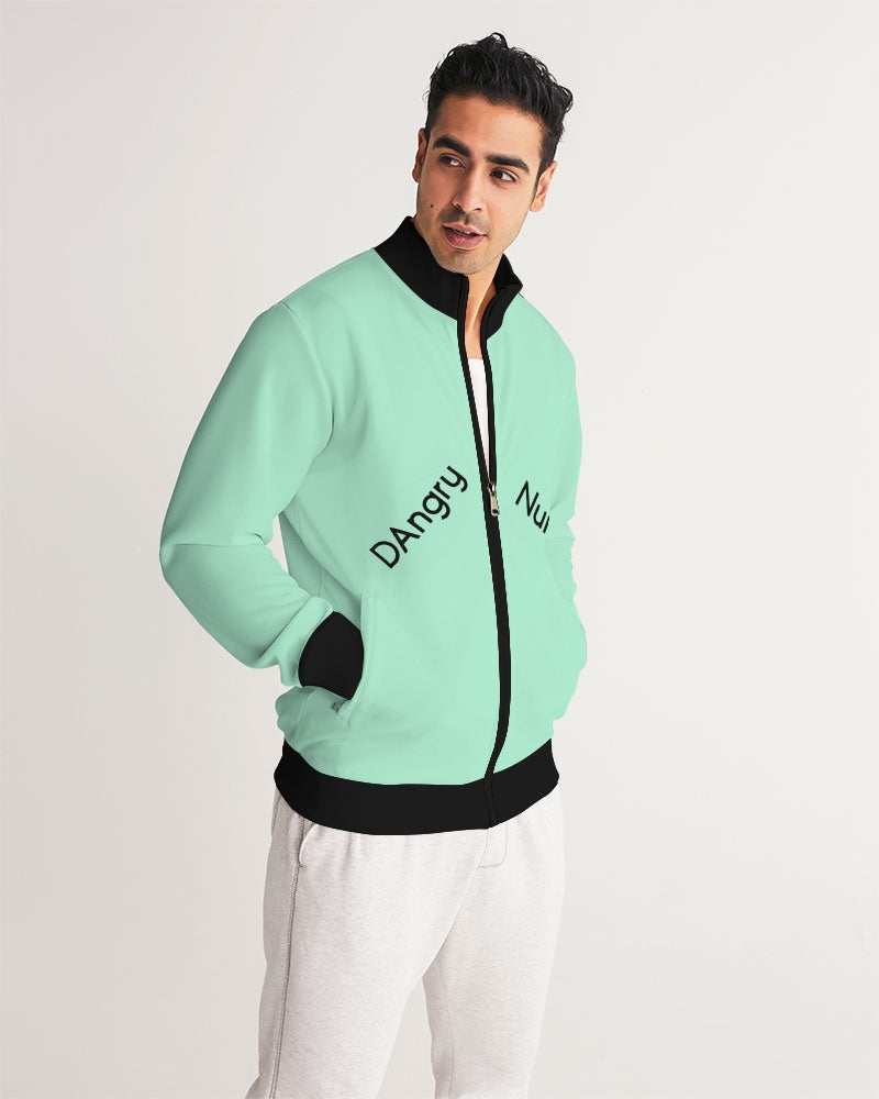 Angry pastel green Men's Track Jacket
