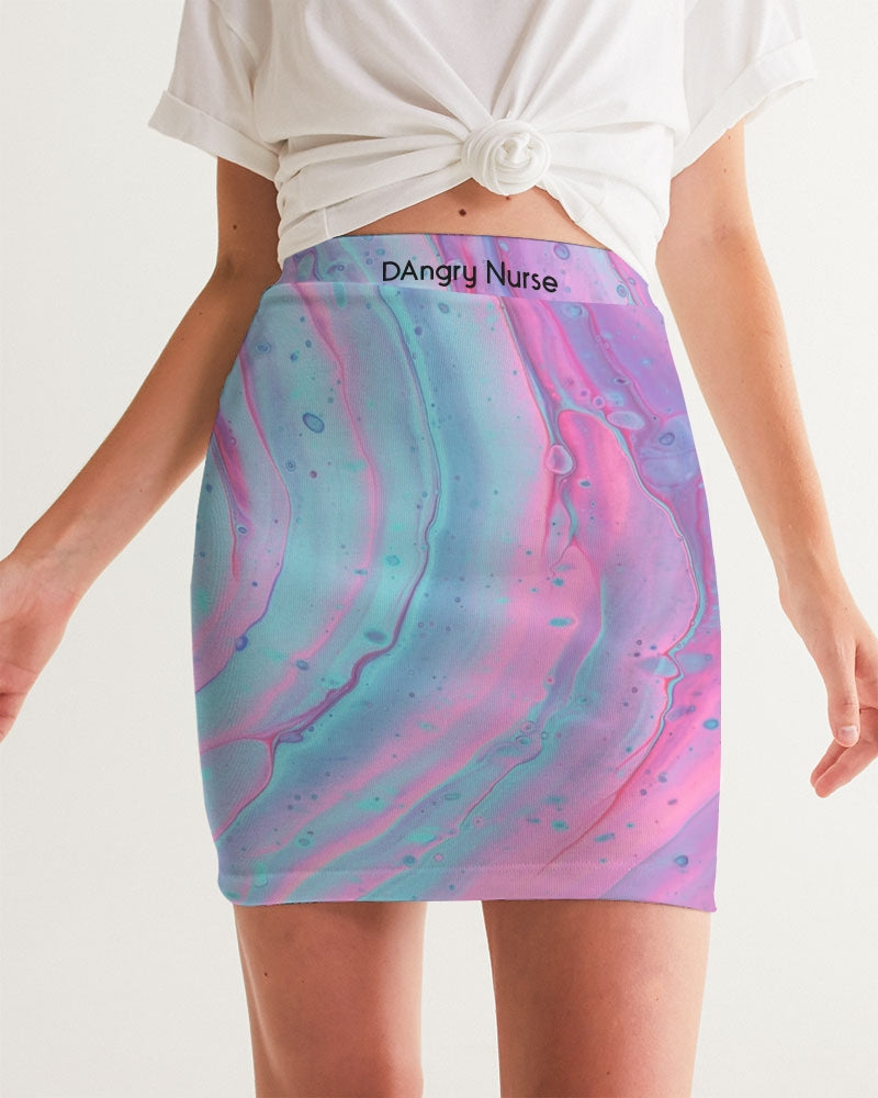 Angry Tye Dye Women's Mini Skirt
