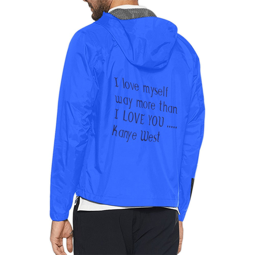 Unisex All Over Print  Hooded Windbreaker (Model H23)