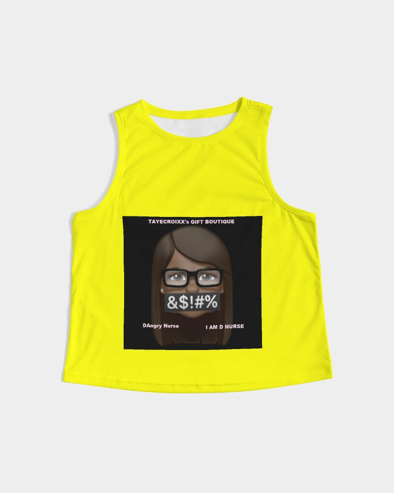 Angry Yellow Women's Cropped Tank