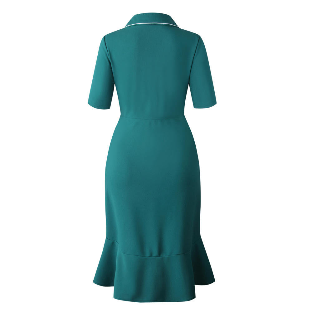 Women's Plus Size Women's Temperament Dress