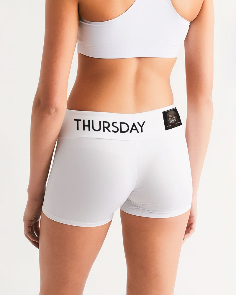 Angry White Women's Mid-Rise Yoga Shorts