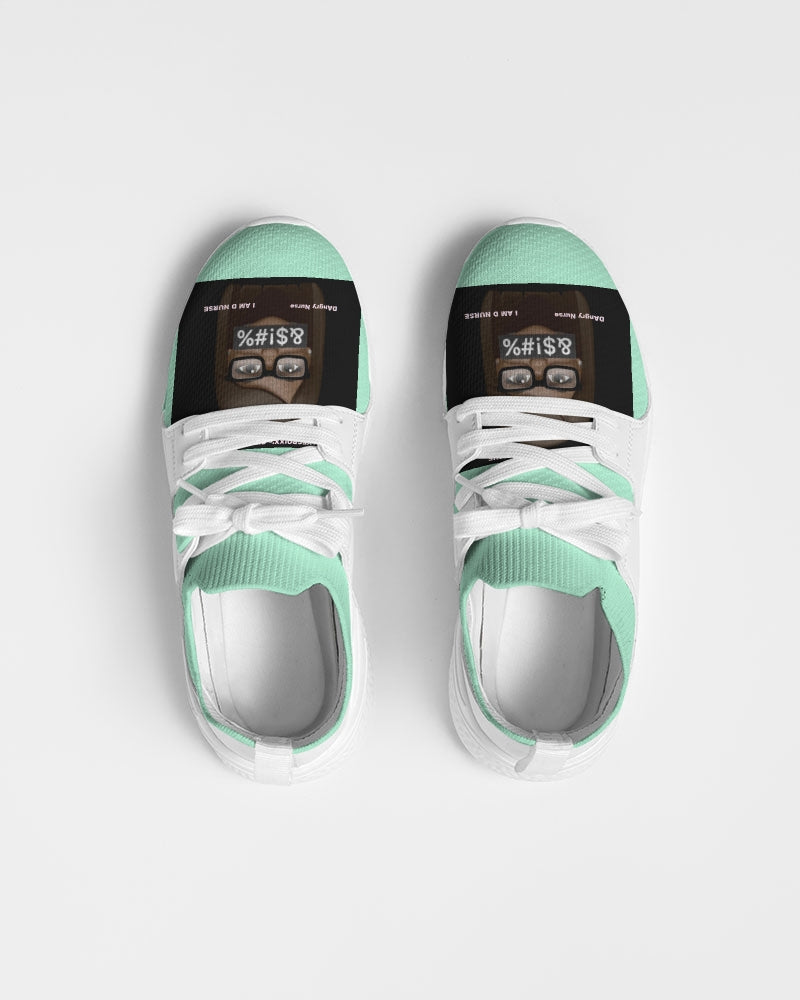 Angry pastel green Women's Two-Tone Sneaker