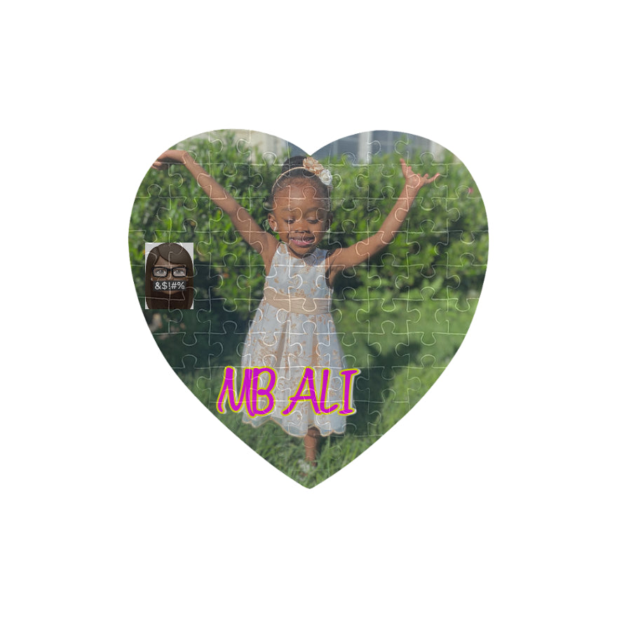 Heart-Shaped Jigsaw Puzzle (Set of 75 Pieces)