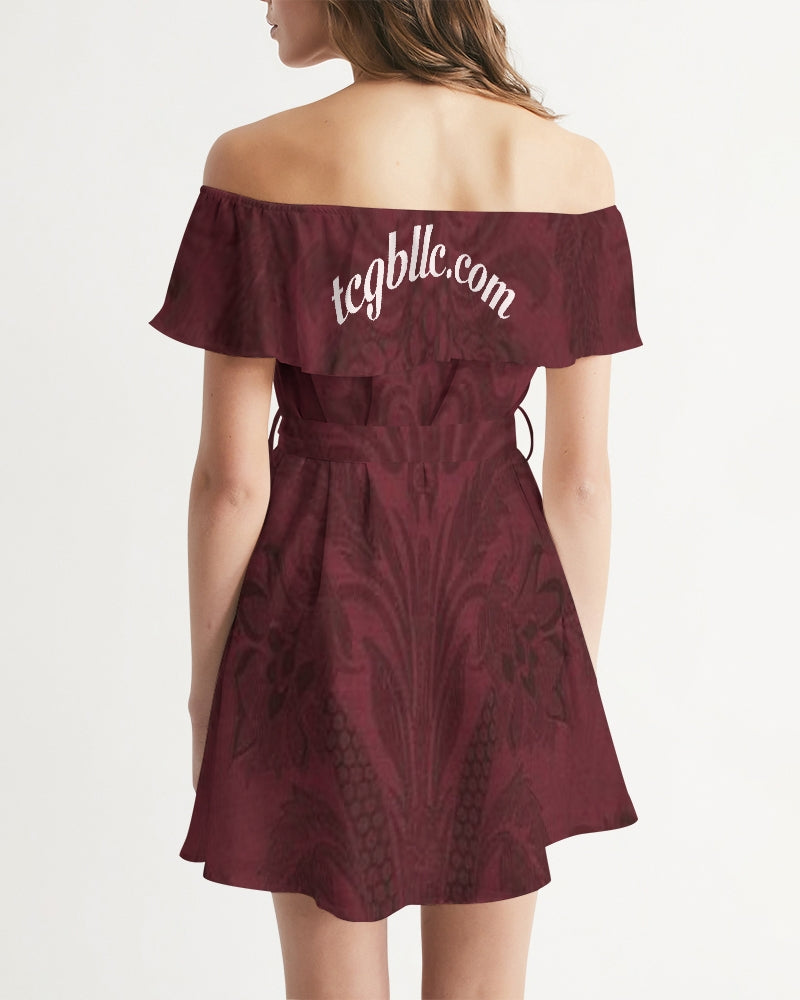 Phenomenally Mirah  Women's Off-Shoulder Dress