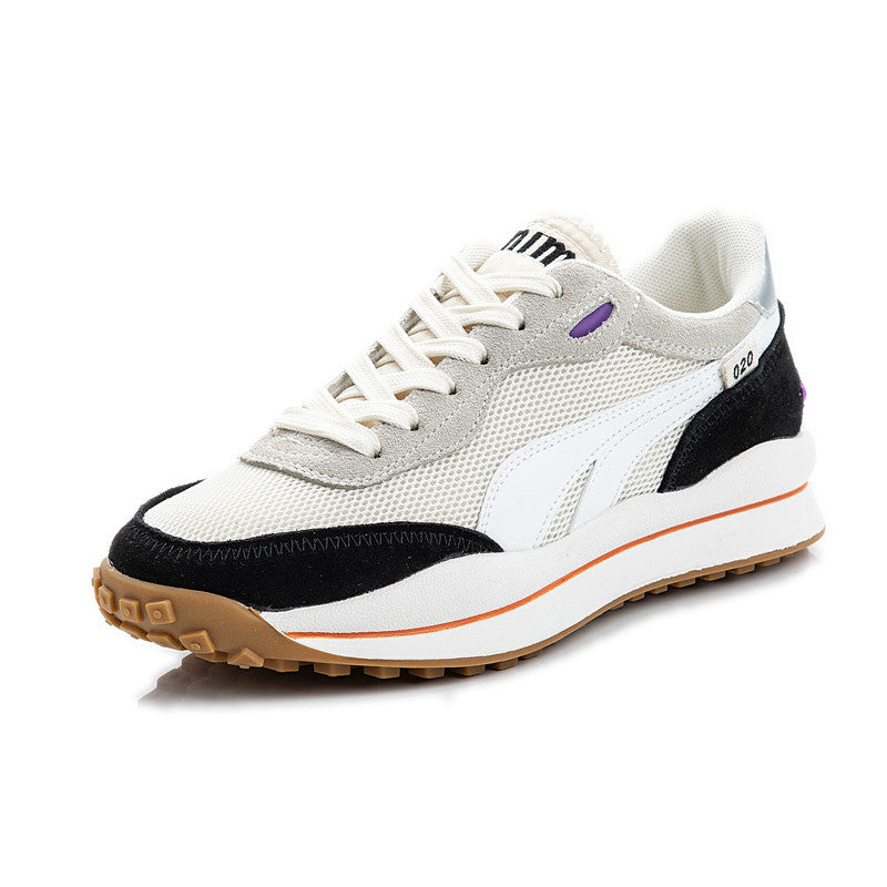 All-match Shallow Mouth Sneakers Women's Thick-soled Breathable