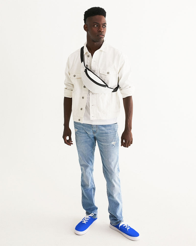 Angry Blue Men's Lace Up Canvas Shoe