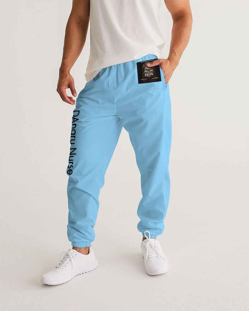 Angry pastel blue Men's Track Pants