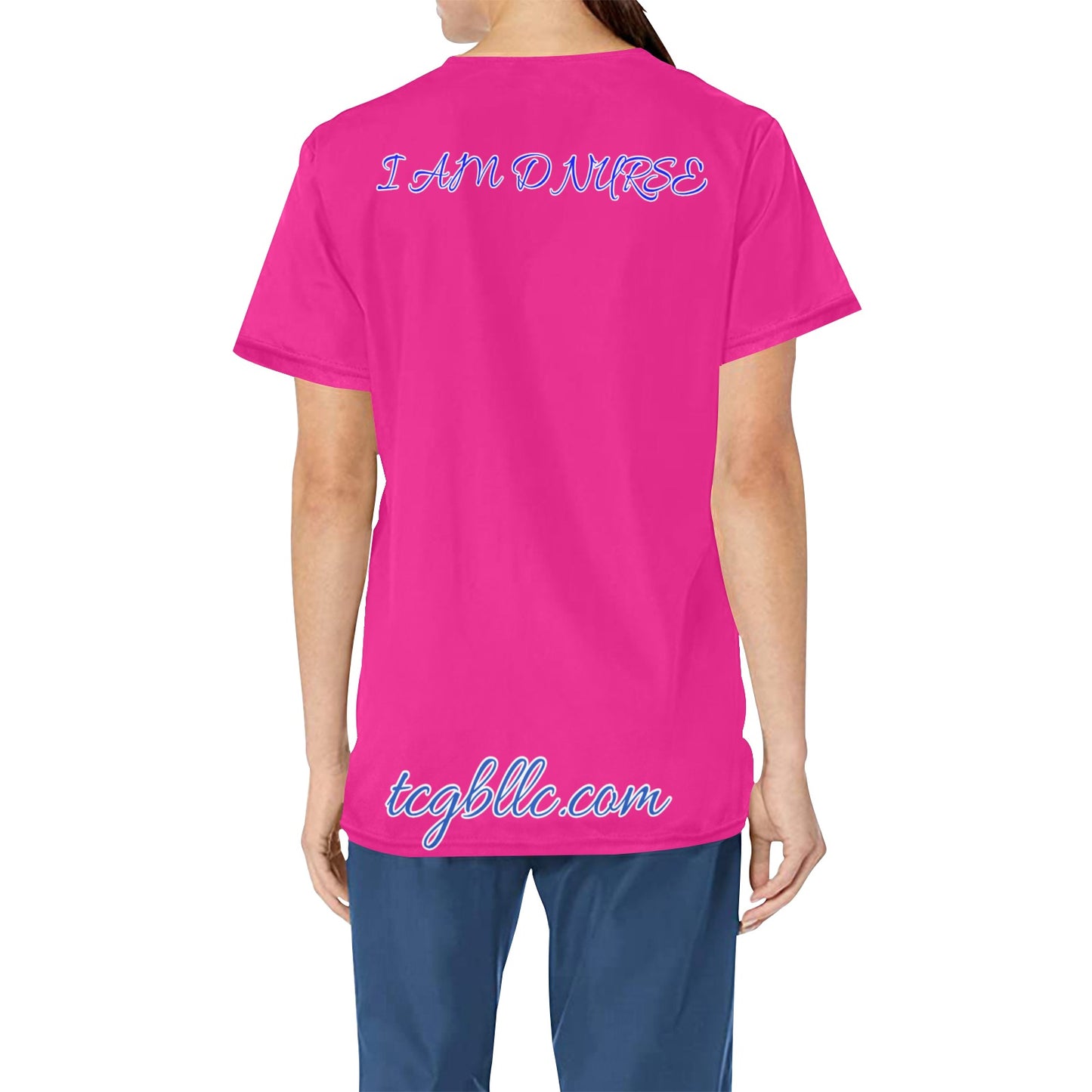 I AM D NURSE Scrub top