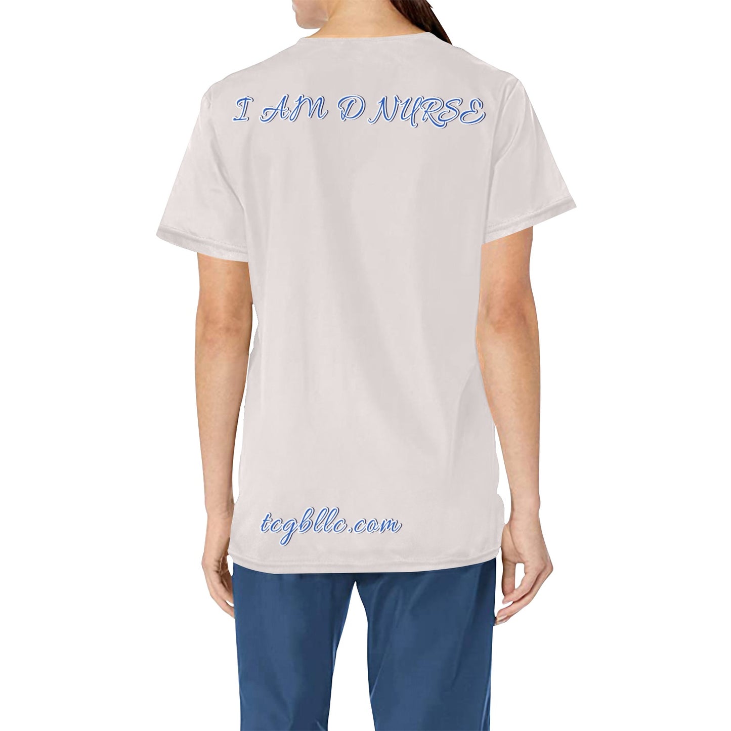 I A M D NURSE Scrub Top