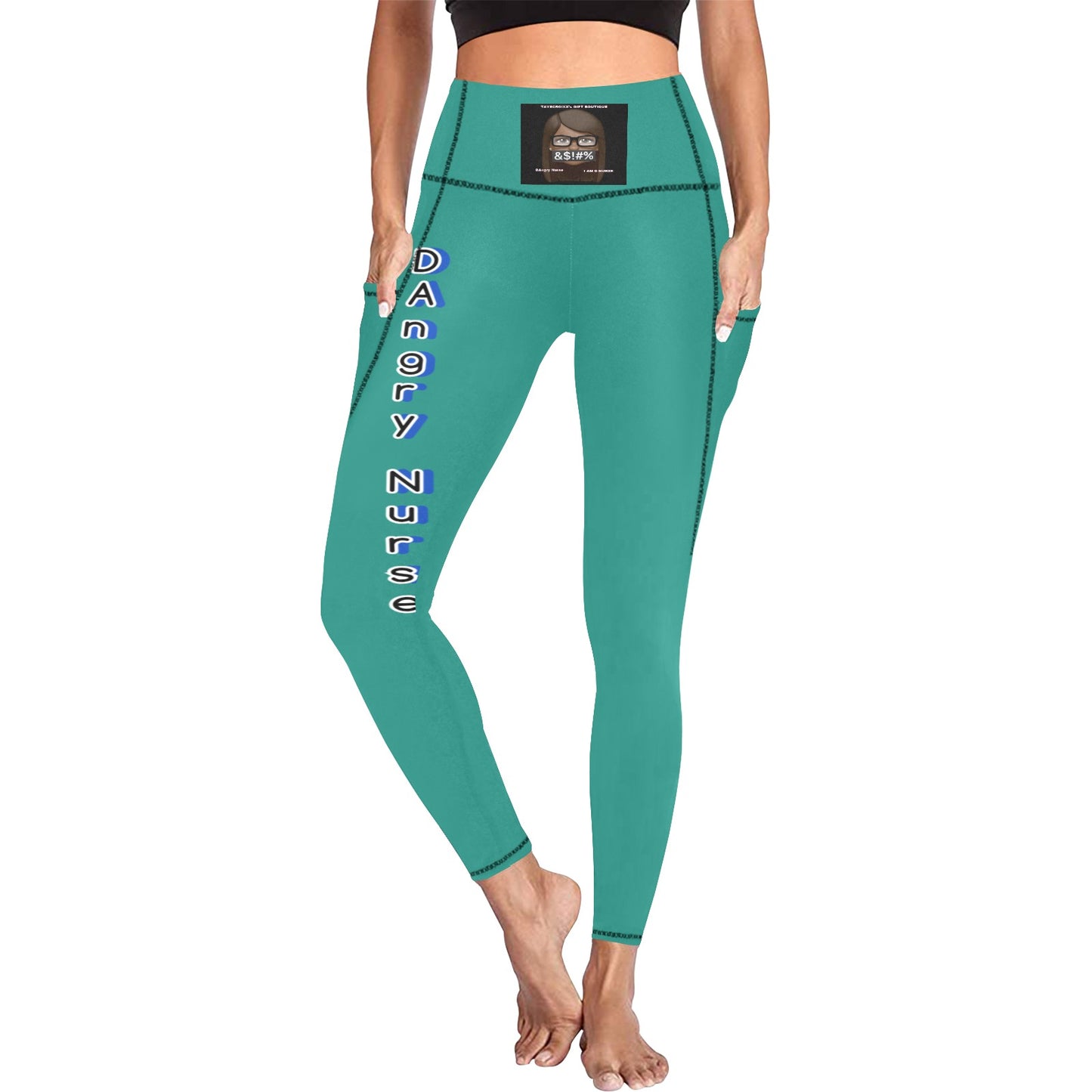 DAngry Nurse Leggings with Pockets