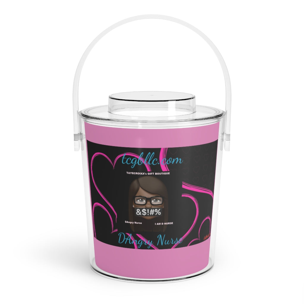 Ice Bucket with Tongs