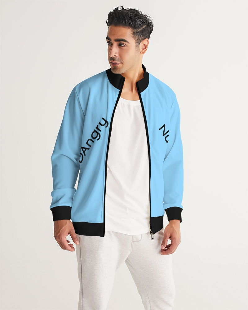 Angry pastel blue Men's Track Jacket