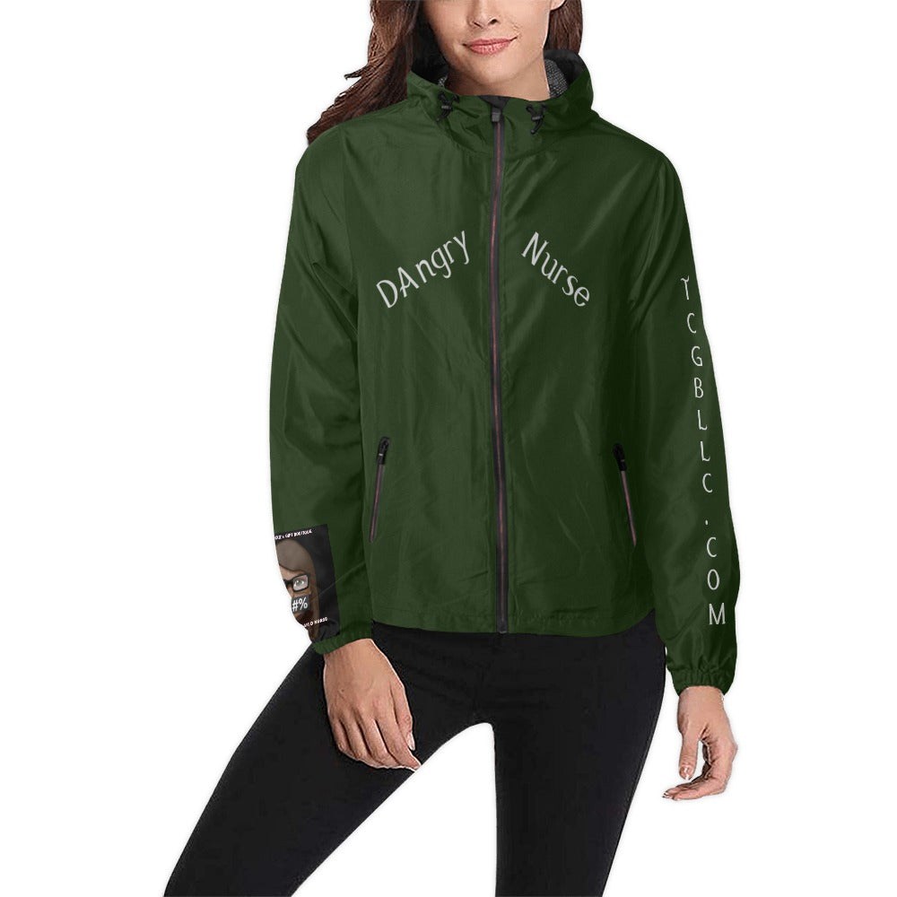 Unisex All Over Print  Hooded Windbreaker (Model H23)