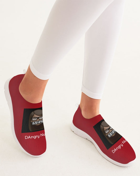 red Women's Slip-On Flyknit Shoe