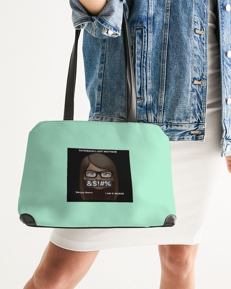 Angry pastel green Shoulder Bag