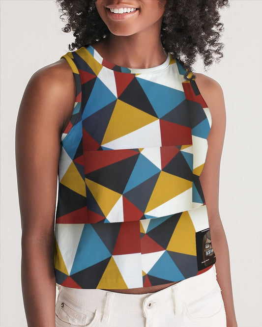 Angry Triangles Women's Cropped Tank