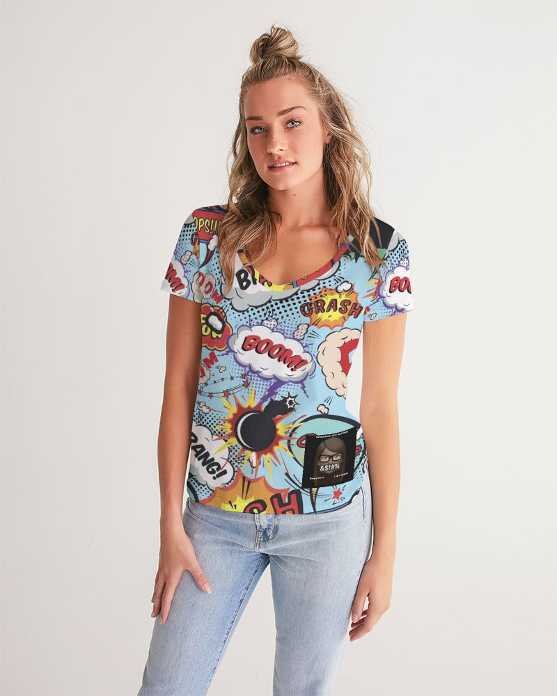 Angry sounds Women's V-Neck Tee