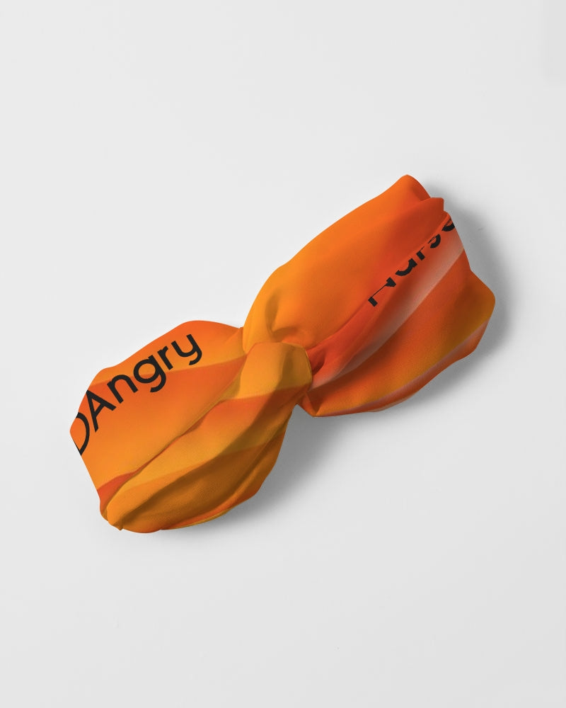 angry orange Twist Knot Headband Set