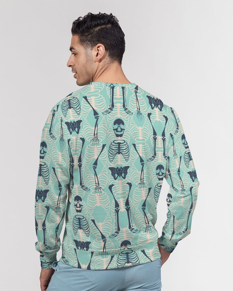 ANGRY SKELeton Men's Classic French Terry Crewneck Pullover