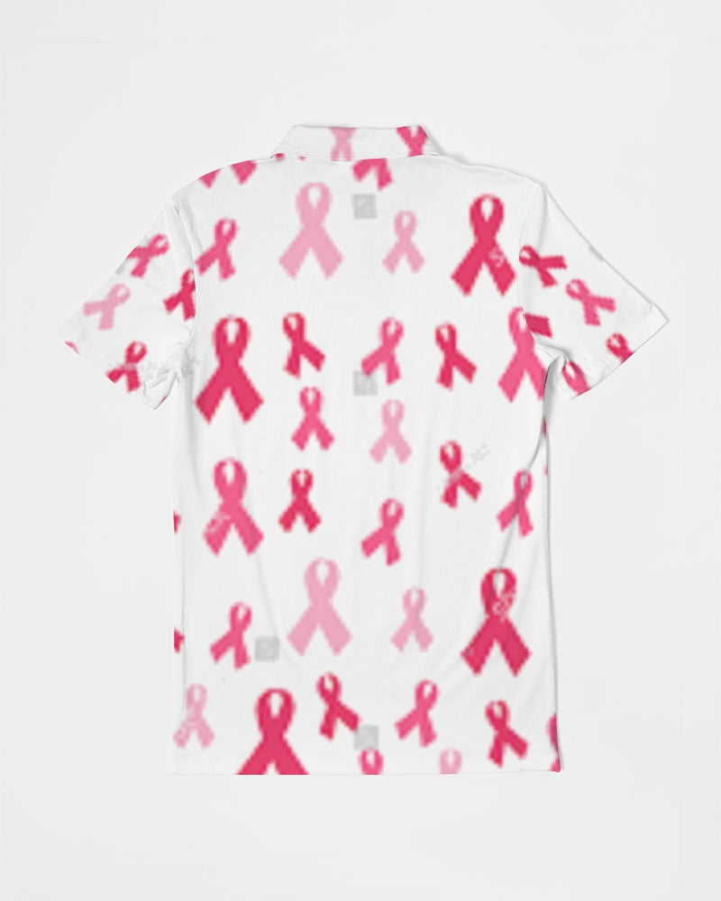 Special Edition F&$!#%K CANCER Men's Slim Fit Short Sleeve Polo