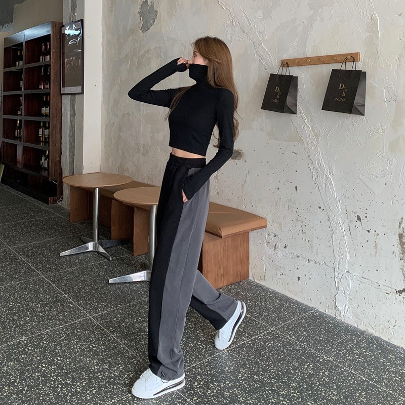 Women's Casual Pants Loose High Waist Wide Leg Pants