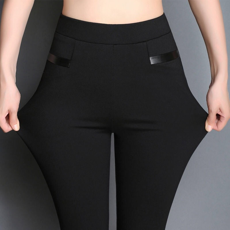 Women's Plus Size Elastic Casual Outer Wear Leggings