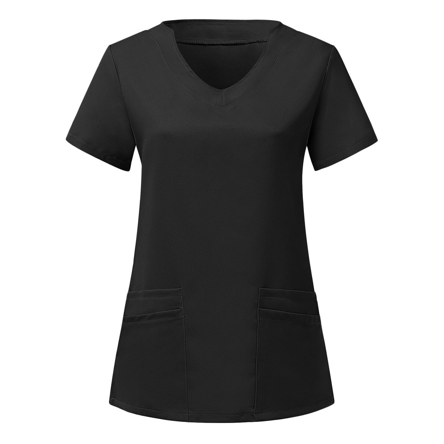 Women's Nurse Work Clothes Pocket V-neck Short Sleeves