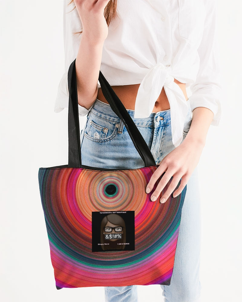 Angry eye Canvas Zip Tote