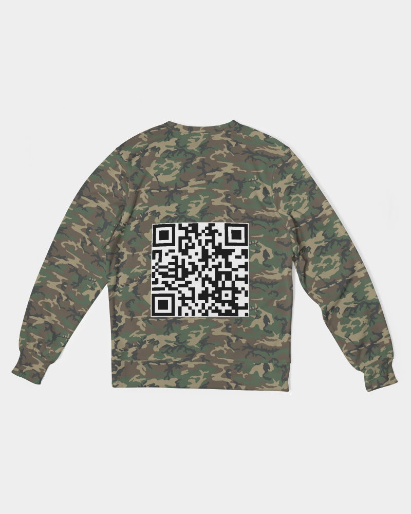 ANGRY CAMOFLAGE Men's Classic French Terry Crewneck Pullover