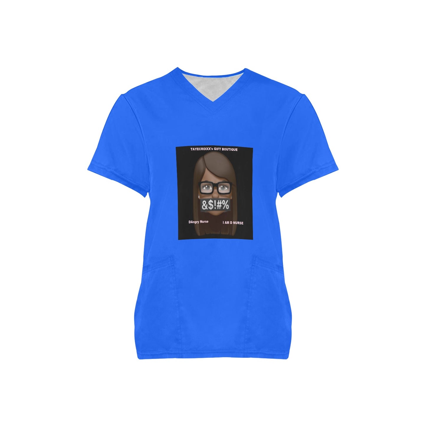 I AM D NURSE Scrub top