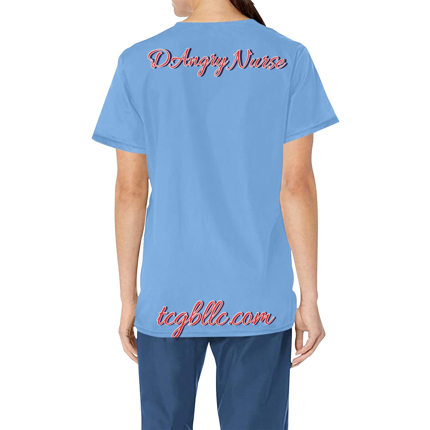 DAngry Nurse Scrub Top