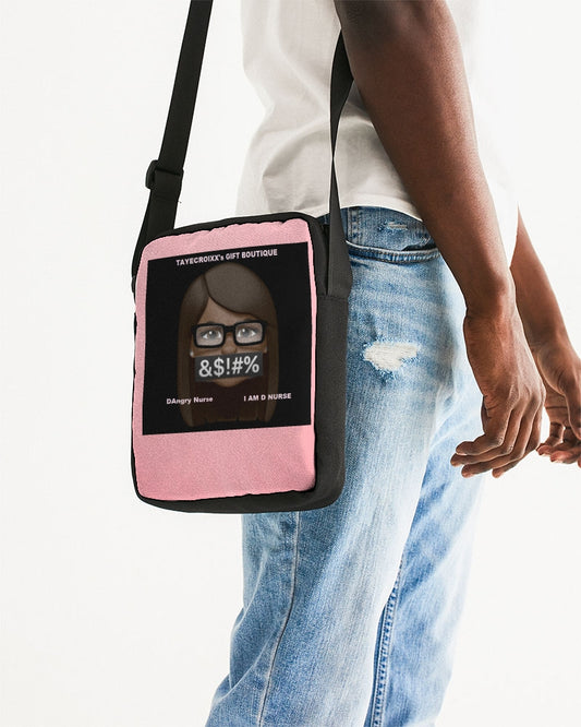 Angry Pink Messenger Pouch