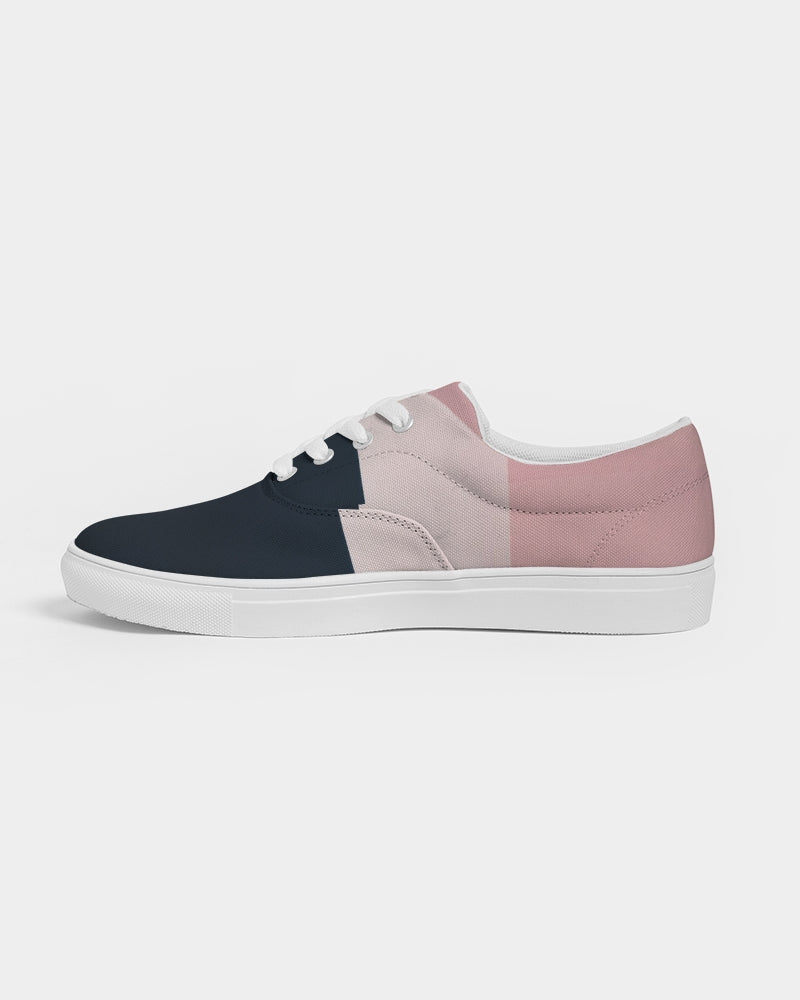 Angry stripes Women's Lace Up Canvas Shoe