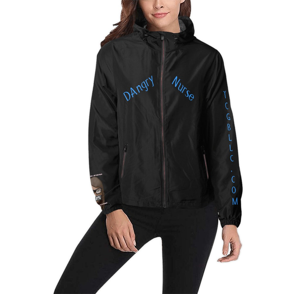 Unisex All Over Print  Hooded Windbreaker (Model H23)