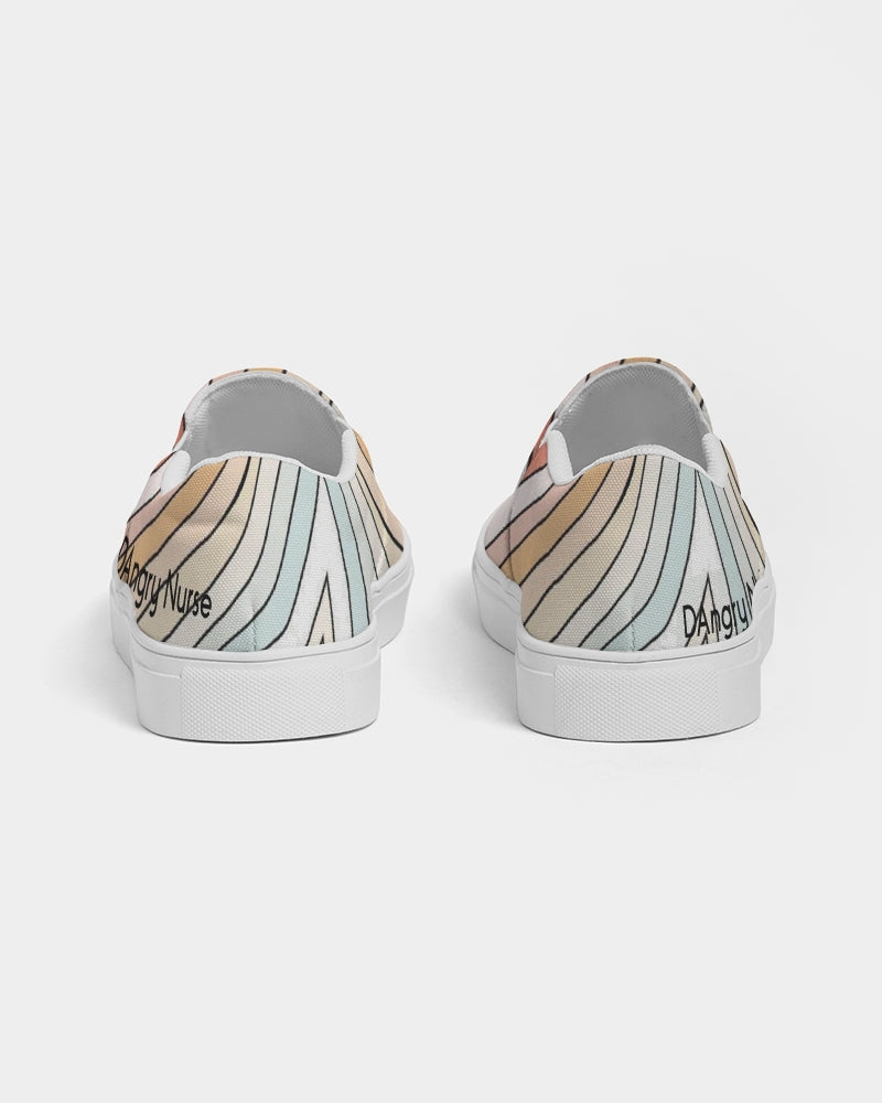 Angry waves Women's Slip-On Canvas Shoe
