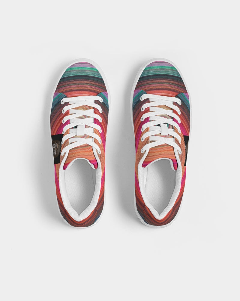 Angry eye Women's Faux-Leather Sneaker