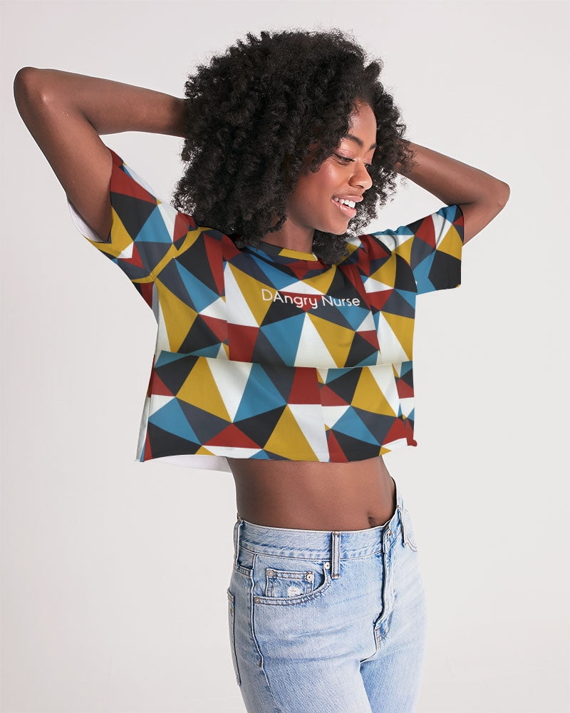 Angry Triangles Women's Lounge Cropped Tee