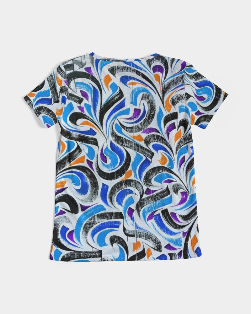 Angry Twirls Women's V-Neck Tee