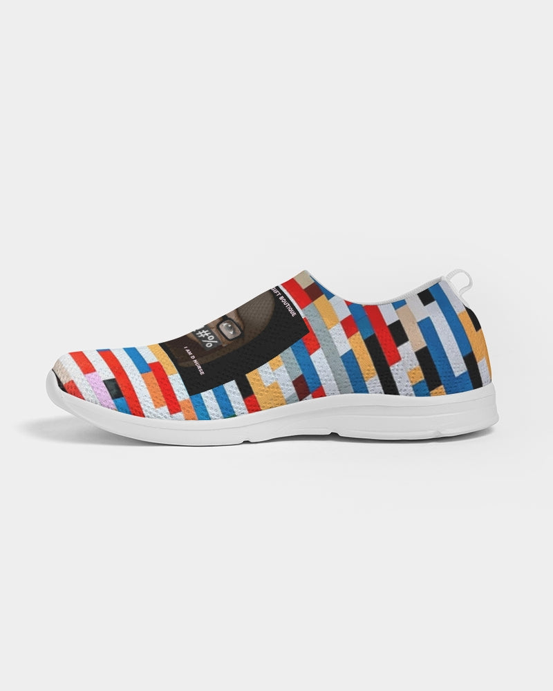 Angry Blocks Women's Slip-On Flyknit Shoe