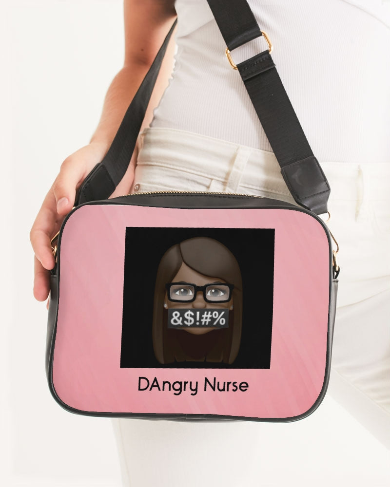 Angry Pink Crossbody Bag