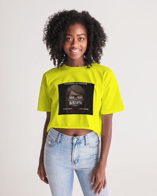 Angry Yellow Women's Lounge Cropped Tee