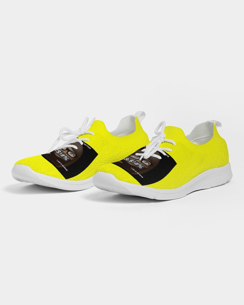 Angry Yellow Men's Lace Up Flyknit Shoe
