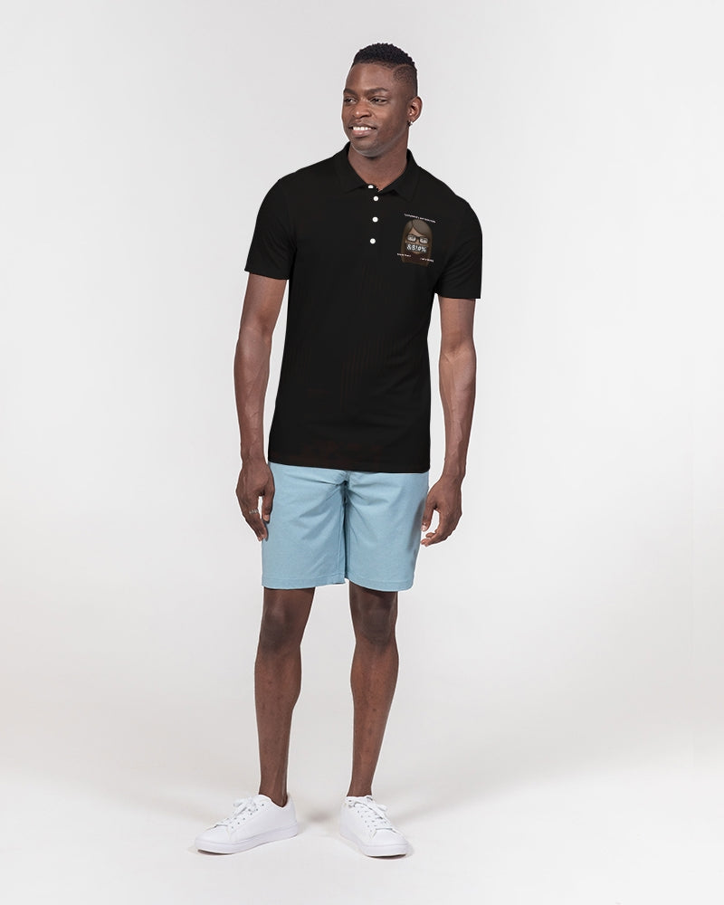 Angry Black Men's Slim Fit Short Sleeve Polo