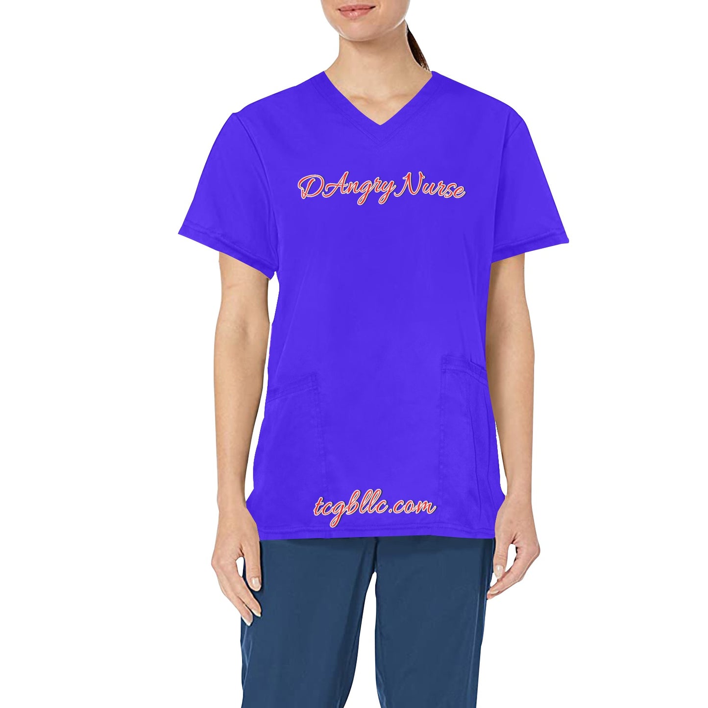 DAngry Nurse Scrub Top