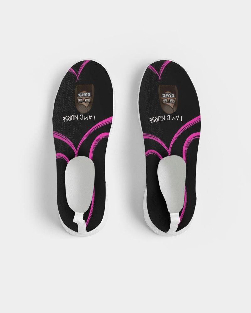 Angry hearts Women's Slip-On Flyknit Shoe