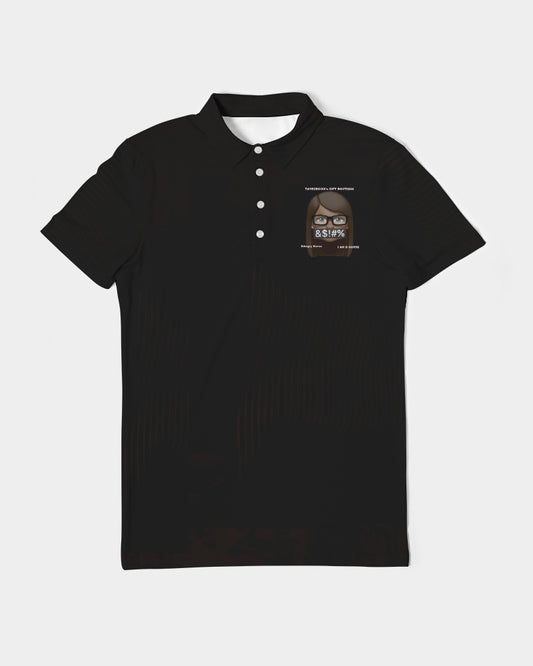Angry Black Men's Slim Fit Short Sleeve Polo