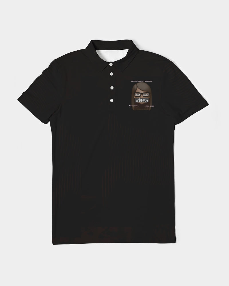 Angry Black Men's Slim Fit Short Sleeve Polo