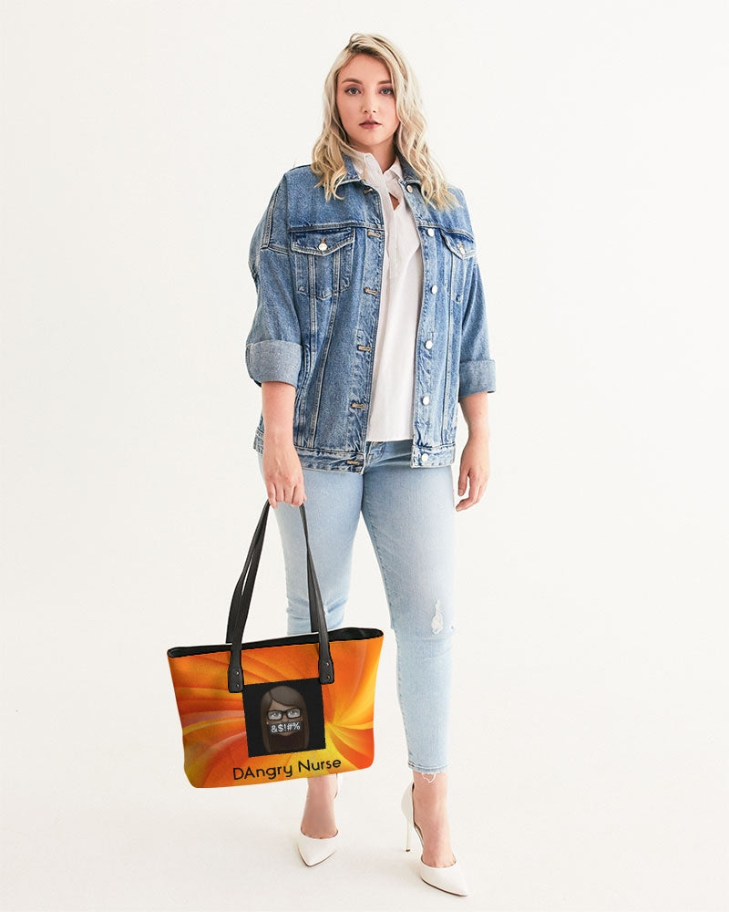 angry orange Stylish Tote