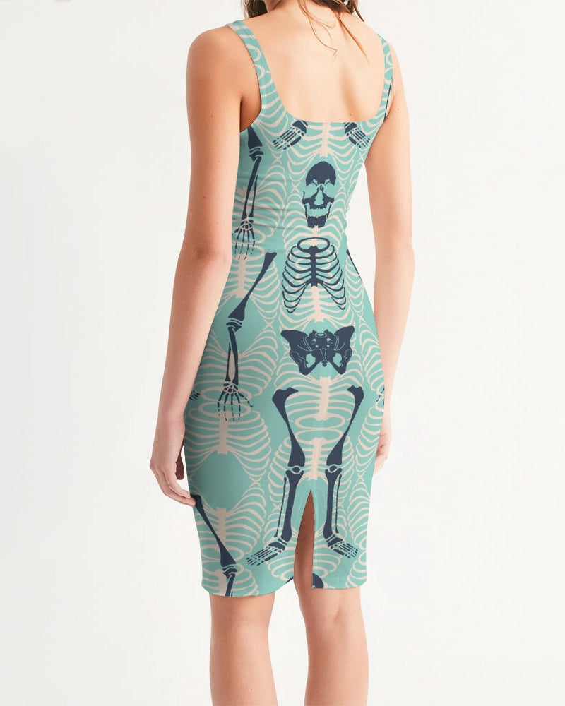 ANGRY SKELeton Women's Midi Bodycon Dress